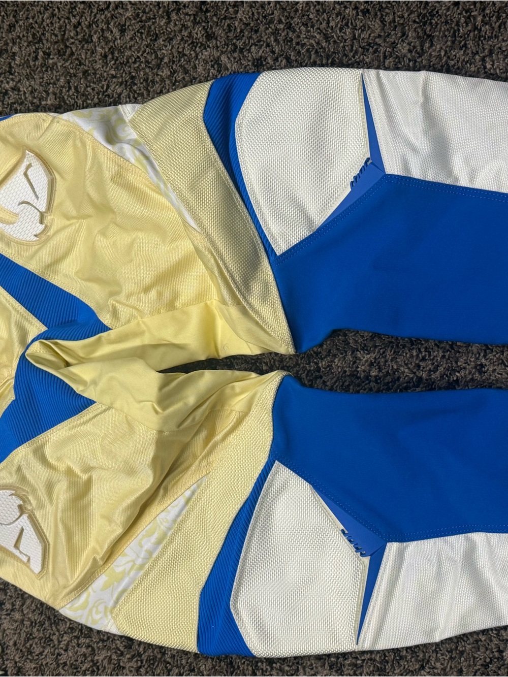 thor Yellow, Blue & White Motocross Jersey and Pants Set - Picture 3 of 6